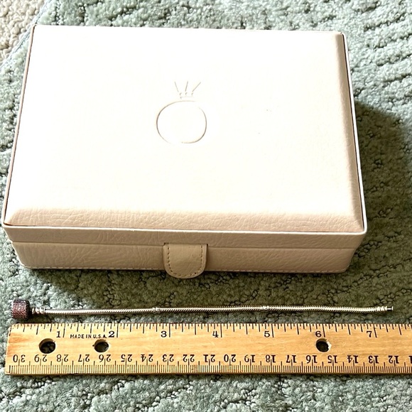 Authentic Pandora Signature Clasp Bracelet with Pink Pave Zirconia - 590723CZS - Picture 2 of 7